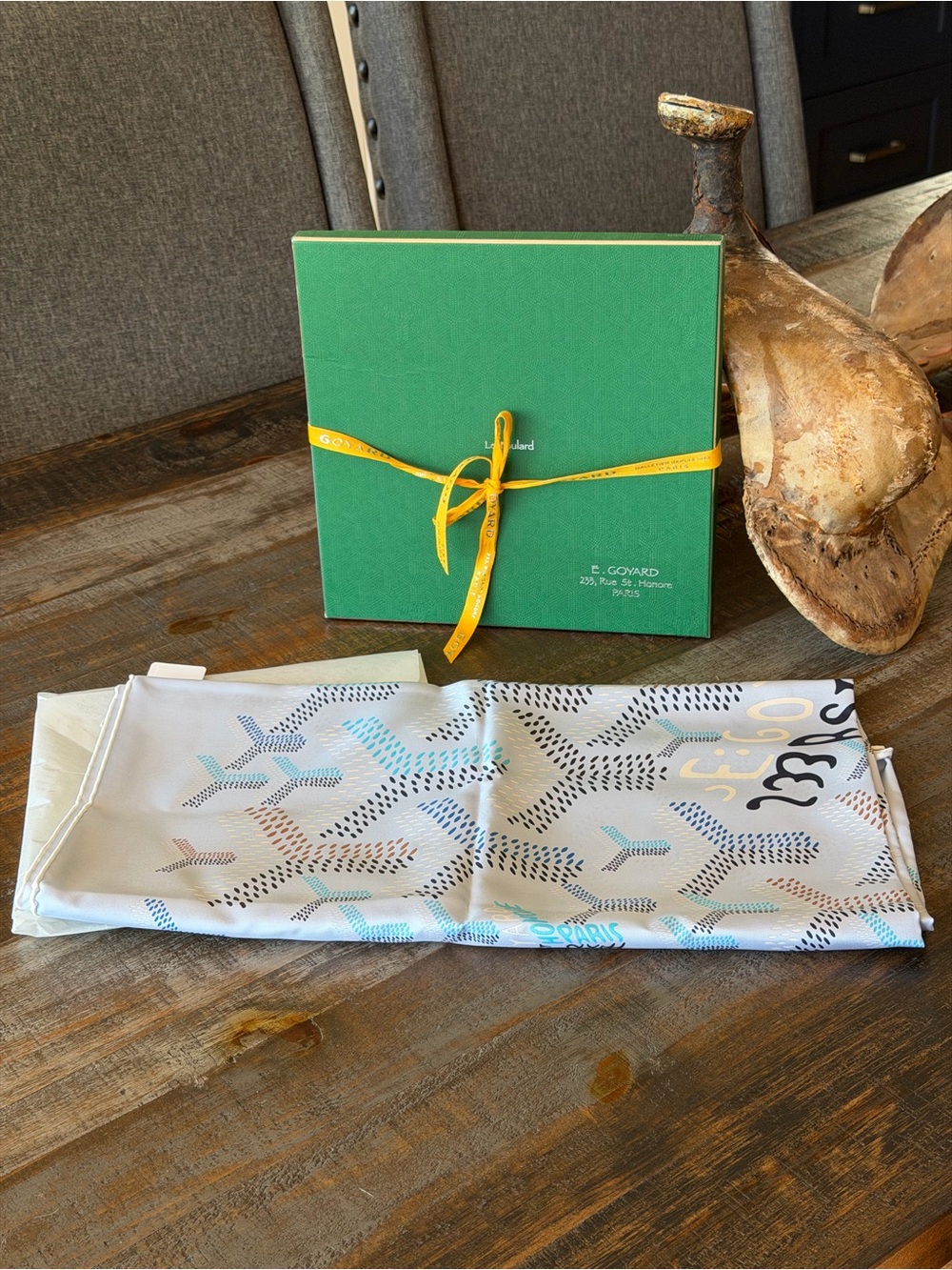 Goyard Polar Blue No.1 Honore Scarf